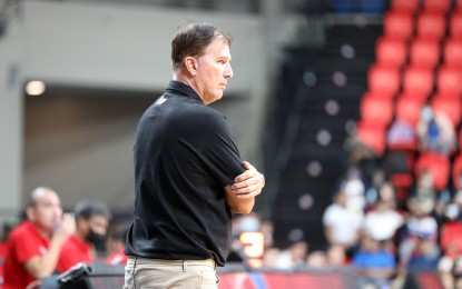 <p><strong>PROMOTED.</strong> Jorge Gallent has been appointed head coach of San Miguel Beer in the Philippine Basketball Association, team management announced on Saturday (Jan. 21, 2023). Gallent will take over Leo Austria who has decided to take a break from coaching. <em>(Courtesy of PBA Images)</em></p>