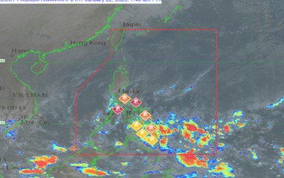 <p>Satellite image courtesy of PAGASA-DOST</p>