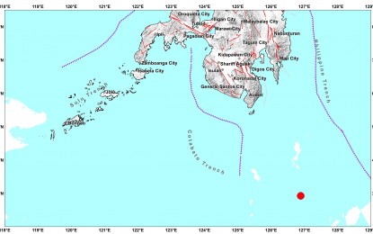 <p>Quake epicenter (<em>Image taken from Phivolcs' website</em>)</p>