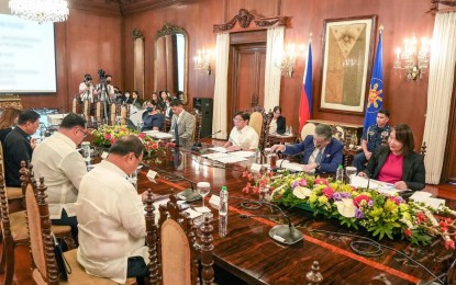 <p class="p1"><strong>CONGRESS SWIFT APPROVAL</strong>. President Ferdinand R. Marcos Jr. meets with the Presidential Legislative Liaison Office officials at Malacañan Palace in Manila on Tuesday (Jan. 24, 2023). to tackle the administration’s legislative priorities. Marcos expressed hope that Congress will hasten the passage of the priority bills.<em> (Photo courtesy of PBBM’s official Facebook page)</em></p>