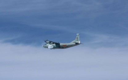 <p>A Chinese Y-8 anti-submarine warfare aircraft.  <em>(TASS)</em></p>