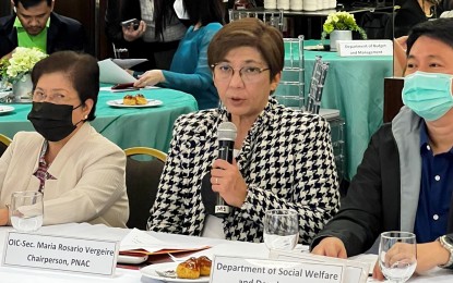 <p>Department of Health (DOH) officer-in-charge Maria Rosario Vergeire at the the Philippine National AIDS Council (PNAC) 2023-2028 Strategic Planning on Friday (Jan. 27, 2023). <em>(Photo courtesy of the DOH)  </em></p>