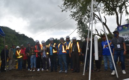 <p><strong>GROUNDBREAKING</strong>. Iloilo Governor Arthur Defensor Jr. (7th from right) leads the groundbreaking and laying of a capsule for the PHP50.3 million bridge project that will provide better access to residents living in the mountainous barangays of the town of Alimodian. The bridge is funded under the Philippine Rural Development Project of the Department of Agriculture and is expected to be completed in 293 calendar days. <em>(Photo courtesy of the Iloilo Provincial Engineers Office)</em></p>