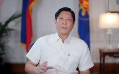 <p><strong>ATTRACTING INVESTMENTS.</strong> President Ferdinand R. Marcos Jr. on Friday (Jan. 27, 2023) emphasizes the need to attract more foreign investments to sustain the Philippines' economic growth. Marcos made the remark in a video message uploaded on the Presidential Communications Office's (PCO) official Facebook page, as he expressed elation over the country's 7.6-percent annual growth in 2022.<em> (Screenshot from video shared on PCO's Facebook)</em></p>