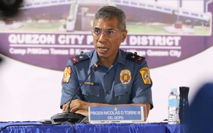 <p>Brig. Gen. Nicolas Torre III, Quezon City Police District chief. <em>(PNA photo by Robert Oswald P. Alfiler)</em></p>