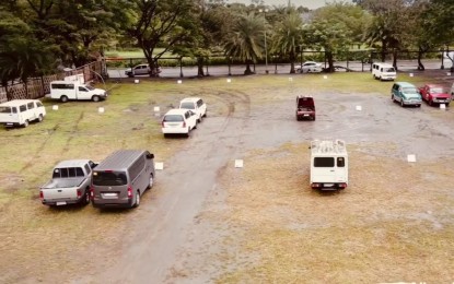 <p style="margin: 0in; font-family: Arial; font-size: 11.0pt; color: #222222;"><strong>VEHICLE INVENTORY.</strong> Some of the serviceable vehicles of the Bacolod City government during the physical inventory at the Government Center grounds on Saturday (Jan. 28, 2023). The inspection was done ahead of the launch of the city's ride-hailing system for local government employees on official business. <em>(Screenshot from Albee Benitez Facebook video)</em></p>