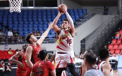 <p style="text-align: left;">June Mar Fajardo is the current top vote-getter for the returning PBA All-Star Game. <em>(Photo courtesy of PBA Images)</em></p>