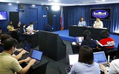 <p><strong>PRE-DEPARTURE BRIEFING.</strong> Department of Foreign Affairs Assistant Secretary Neal Imperial of the Office of Asian and Pacific Affairs holds a pre-departure briefing for the Malacañang Press Corps on Wednesday (Feb. 1, 2023) regarding President Ferdinand R. Marcos Jr.’s working visit to Japan. He said the Philippines and Japan are expected to sign seven key bilateral documents or agreements and reaffirm their strong relations during Marcos' visit to Tokyo from Feb. 8 to 12. <em>(PNA photo by Alfred Frias)</em></p>