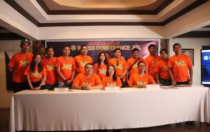 <p><strong>READY TO CELEBRATE.</strong> Biñan officials pose for a photo opportunity during a press conference on Thursday (Feb. 2, 2023) regarding the celebration of Araw ng Biñan. The people's active support was recognized as one of the reasons that made the city more competitive. (<em>PNA photo by Roselle Aquino)</em></p>