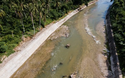 <p><strong>FLOOD MITIGATION.</strong> A flood control project in Southern Leyte in this Oct. 7, 2022 photo. The Department of Public Works and Highways (DPWH) is seeking at least PHP3 billion for the construction of 35 flood control projects in three Eastern Visayas provinces this year. <em>(Photo courtesy of DPWH)</em></p>