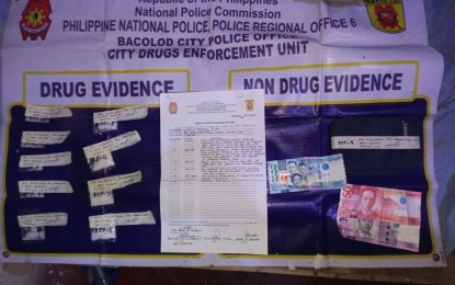 <div dir="auto"><strong>DRUG HAUL.</strong> Operatives of Bacolod City Police Office-City Drug Enforcement Unit seize 20 grams of shabu valued at PHP136,000 from two drug personalities in Barangay Tangub on Jan. 29, 2023. Last month, various police operations in the city led to the recovery of some P1 million worth of shabu. <em>(Photo courtesy of Bacolod City Police Office)</em></div>
<div dir="auto"><em> </em></div>