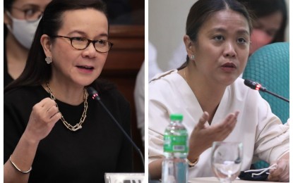 <p>Senators Grace Poe (left) and Nancy Binay <em>(Photos courtesy of Senate PRIB)</em></p>