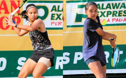 <p><strong>TITLE SHOWDOWN</strong>. Unseeded Tennielle Madis (right) and top seed Alexa Joy Milliam will dispute the singles title in the Rina Cañiza Women’s Open Tennis Championships at the Philippine Columbian Association (PCA) outdoor courts in Paco, Manila on Friday (Feb. 11, 2023). <em>(Contributed photo) </em></p>