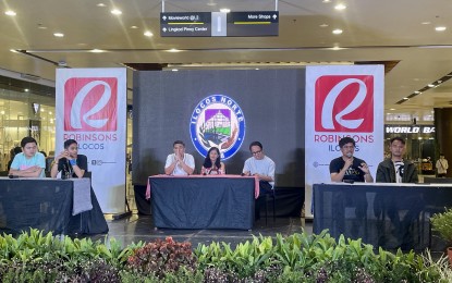 <p><strong>FILM FESTIVAL</strong>. Local filmmakers answer questions from the media on Saturday (Feb. 11, 2023) about their entries in the Tan-ok ni Ilocano film festival. The screening will run until Feb. 19, 2023 at the Robinsons Ilocos Movieworld Cinema 5 in Laoag City. <em>(Photo by Leilanie Adriano)</em></p>