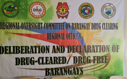 2.2K villages in Bicol Region now drug-cleared