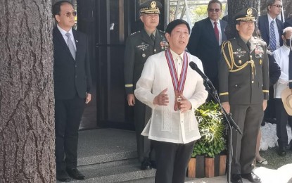 <p><strong>'GOOD' JUSTICE SYSTEM</strong>. President Ferdinand R. Marcos Jr. says in an interview in Baguio City on Saturday (Feb. 18, 2023) that the Philippines has a "good" justice system. Marcos said the country would not cooperate with the International Criminal Court in investigating the past administration’s anti-narcotics campaign. <em>(PNA photo by Christopher Lloyd Caliwan)</em></p>