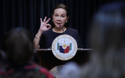 <p><strong>PRESS BRIEFING. </strong>Senator Grace Poe, Chairperson of the Committee on Public Services, answers some queries in a press briefing on the Senate investigation about the defective circuit breaker on Monday (Feb. 20, 2023), that caused the New Year’s Day air traffic mess which resulted in the grounding of more than 300 flights. <em>(PNA photo by Avito Dalan) </em></p>