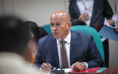 <p><strong>IMPRESSED.</strong> Senator Ronald Dela Rosa presides over the Special Committee on Marawi City Rehabilitation and Victims Compensation on Wednesday (Feb. 22, 2023) to get updates and reports from relevant government agencies on the rehabilitation and transformation of Marawi City. Dela Rosa said the water system in the city, which is still in the design stage, and the naming of the board were among the committee’s priorities. <em>(Photo courtesy of Senate PRIB) </em></p>