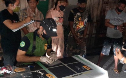 <p><strong>DISMANTLED</strong>. Four of the 10 suspects arrested by operatives of the Zamboanga City Police and Philippine Drug Enforcement Agency as they dismantled three drug dens in Barangay Sta. Catalina, Zamboanga City on Friday evening (Feb. 24, 2023). The simultaneous operations also yielded illegal drugs with an estimated street value of PHP306,000. <em>(Photo from the ZCPO)</em></p>