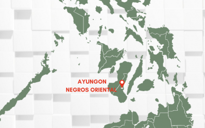 <p>Map of Ayungon town in Negros Oriental.  <em>(PNA)</em></p>