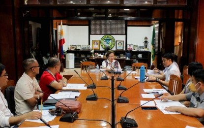 <p><strong>ALLOCATION</strong>. Antique Governor Rhodora J. Cadiao presides during the meeting of the Antique Provincial School Board on Monday. Evelyn Remo, DepEd Antique School Governance and Operations chief, said on Wednesday (Feb. 28, 2023) that the provincial government is preparing for the provincial and regional sports meet where the best athletes will represent Western Visayas to the national sports meet.<em> (Photo courtesy of Antique PIO)</em></p>