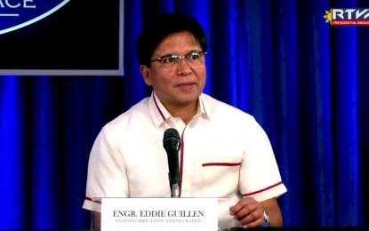 <p><strong>CONVERGENCE</strong>. Irrigation Administrator Engr. Eddie Guillen delivers updates on irrigation plans for the country in a Palace briefing on Tuesday (Feb. 28, 2023). Guillen said they were instructed to pursue convergence between government agencies to achieve agricultural targets that are beneficial to the economy. <em>(Screengrab)</em></p>
