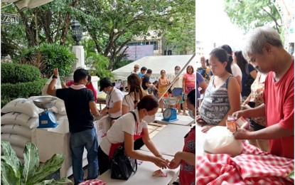 <p><strong>'KADIWA' RICE</strong>. Cebuanos buy rice at PHP25 per kilo at the "Kadiwa ng Pangulo" market in Cebu Provincial Capitol on Monday and Tuesday (Feb. 27-28, 2023). National Food Authority's focal person for Kadiwa-Cebu proejct, said Wednesday (March 1, 2023) the agency disposed of 280 bags or a total of 14,000 kilos of rice during the two-day activity at the capitol. <em>(Photo courtesy of Cebu Provincial Capitol PIO)</em></p>