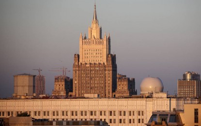 <p>A view of the Russian Foreign Ministry Building. <em> (TASS)</em></p>