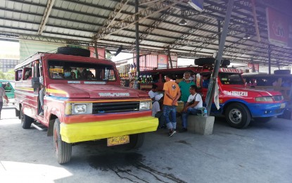 <p><strong>NOT JOINING</strong>. Public utility jeepneys (PUJs) in Antique province continue to ply their routes on Monday (March 6, 2023). Terry Acosta, board of director of the Federation of Jeepney Operators and Drivers Association in Antique, said on Monday (March 6, 2023) they are going to comply with the Land Transportation Franchising and Regulatory Board Public Utility Vehicle Modernization Plan. <em>(PNA photo by Annabel Consuelo J. Petinglay)</em></p>