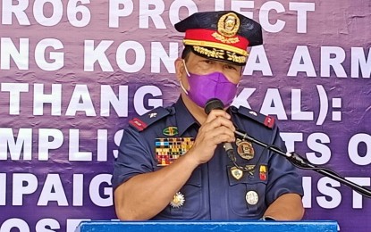 <p><strong>SECURITY</strong>. B/Gen. Leo M. Francisco, Western Visayas Police regional director, says the regional headquarters is ready to provide security to elected officials facing threats. He said they will be meeting with elected officials on March 9, 2023 to determine the extent of existing threats to local government executives. <em>(PNA photo by PGLena)</em></p>