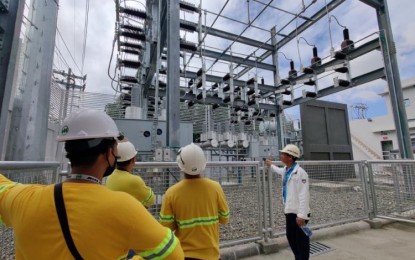 <p><strong>ENERGIZED</strong>. MORE Power energizes its 30/36 MegaVolt Amperes (MVA) substation's power transformer at the New Megaworld substation on March 5, 2023. The new substation is expected to support the development of the city’s business district and surrounding areas.<em> (Photo courtesy of MORE Power)</em></p>
