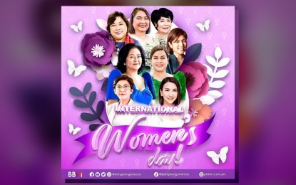 <p><strong>GIRL POWER.</strong> First Lady Liza Araneta-Marcos and female Cabinet officials including Vice President and concurrent Education Secretary Sara Duterte, Migrant Workers Secretary Susan Ople, Presidential Communications Office Secretary Cheloy Garafil, Environment Secretary Maria Antonia Loyzaga, Budget Secretary Amenah Pangandaman, Health Officer-in-Charge Maria Rosario Singh-Vergeire, and Tourism Secretary Christina Frasco appear in President Ferdinand R. Marcos Jr.'s social media post recognizing women on International Women's Day. <em>(Photo courtesy of Bongbong Marcos' Facebook page and Twitter account)</em></p>