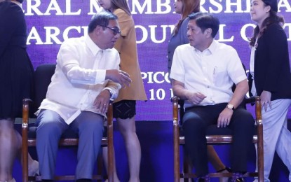 <p><strong>SUPPORT. </strong>Department of Science and Technology Secretary Renato Solidum, Jr. on Friday (March 10, 2023) thanked the support of President Ferdinand R. Marcos Jr. who emphasized the importance of the science community towards achieving the country's socio-economic goals. The President graced the National Research Council of the Philippines' Annual Scientific Conference and 90th General Membership Assembly held in Pasay City. (<em>PNA photo by Alfred Frias and Rey Baniquet</em>) </p>