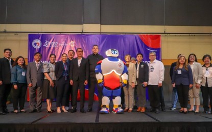 <p><strong>TEAMWORK</strong>. Philippine Sports Commission (PSC) Chair Richard Bachmann (8th from left) and commissioner Olivia "Bong" Coo (6th from right) with the participants of the inter-agency coordination meeting held at the Philippine International Convention Center on Tuesday (March 14, 2023). The PSC hosted the meeting with different government and private sectors to ensure the country's successful hosting of the 2023 FIBA World Cup in August and September this year. <em>(Photo courtesy of PSC)</em></p>