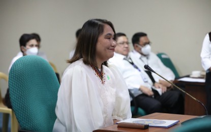 <p><strong>CONFIRMED.</strong> Presidential Communications Office (PCO) Secretary Cheloy Garafil gets the nod of the Commission on Appointments (CA) during the Senate plenary on Wednesday (March 15, 2023). Garafil assured the powerful Commission that the communications arm of the government will not tolerate fake news under her leadership.<em> ({Screengrab from CA YouTube)</em></p>