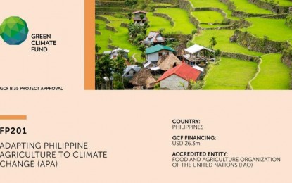 <p>Green Climate Fund Board approved the Food and Agriculture Organization of the United Nations’ USD26.3 million proposal, “Adapting Philippine Agriculture to Climate Change (APA).” <em>(Photo credits: GCF)</em></p>