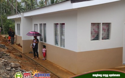 <p>NEW HOME. A permanent house built for the April 10, 2022 landslide survivors in Baybay City, Leyte province. All the 579 families displaced by a killer landslide in Baybay City last year have already moved from the evacuation centers to temporary shelters or relocation sites, the city government reported on Monday (March 20, 2023). <em>(Photo courtesy of Baybay City government)</em></p>