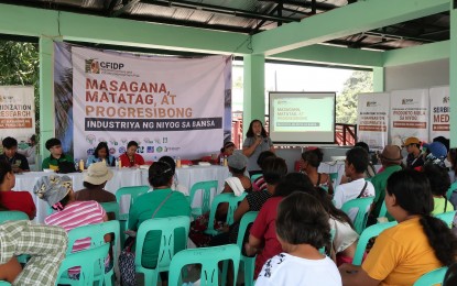 <div dir="auto"><strong>INFORMATION CARAVAN.</strong> The Philippine Coconut Authority, in partnership with the Agricultural Training Institute, conducts an information caravan on coconut farmers and industry development plan in Cabangan town, Zambales province on March 21, 2023. The caravan aims to educate farmers on the latest coconut industry developments and provide them with tools and resources to improve their farming practices.<em> (Photo courtesy of DA-ATI Region 3)</em></div>