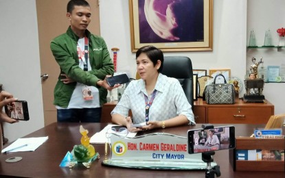 <p><strong>TOP RANKED</strong>. Legazpi Mayor Geraldine B. Rosal on Wednesday (March 22, 2023) commends the City Treasure Office for the significant improvement in the collection of local taxes. Legazpi City has been chosen as Bicol's No. 1 in local tax collection for 2022 by the regional office of the Bureau of Local Government Finance.<em> (Photo by Emmanuel Solis)</em></p>