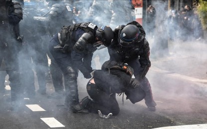 Protest in France turns violent; 457 arrested