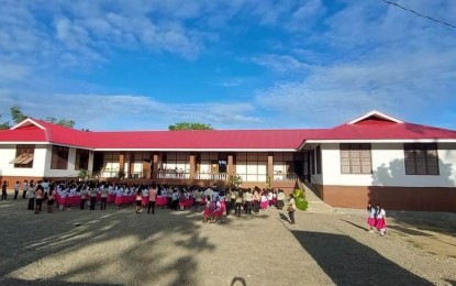 <p><strong>LIKE NEW.</strong> After two years of construction, the Department of Education turns over the newly restored Gabaldon building of Laua-an Central School to the municipality of Laua-an in Antique province on March 27, 2023. The DBM on Tuesday (March 26, 2024) said it has approved the release of a PHP1.134-billion Special Allotment Release Order (SARO) for the funding needs of the Department of Education (DepEd) for the conservation and restoration of Gabaldon School Buildings and other Heritage School Buildings. <em>(File photo courtesy of Antique Provincial Board Member Egidio Elio)</em></p>