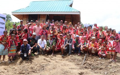 <p><strong>AGRI PROJECTS.</strong> The Lolopongan To Mog Igbuyag To Pog-uyan To Ingod Inc. of Paquibato District receives PHP2.9 million worth of agriculture support from the Department of Agriculture in Davao Region on Saturday (April 1, 2023). The agri support includes a PHP1.33-million agri water system, PHP1.15-million goat shed and farmhouse worth PHP459,000.<em> (Photo courtesy of DA-11)</em></p>