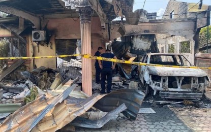<p><strong>FIRE KILLS FIVE</strong>. The aftermath of a fire that killed a family of five in Pozorrubio town, Pangasinan past midnight Monday (April 3, 2023). The fire was caused by an overcharged electric bike, according to authorities. <em>(Courtesy of Kristine Ilumin Sampayan)</em></p>