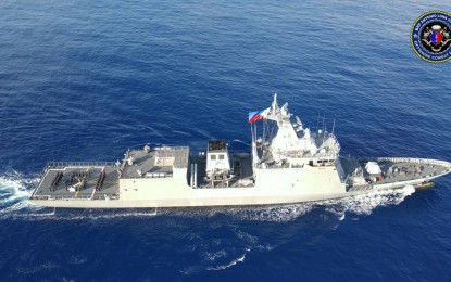 <p>Missile frigate BRP Antonio Luna<em> (File photo)</em></p>