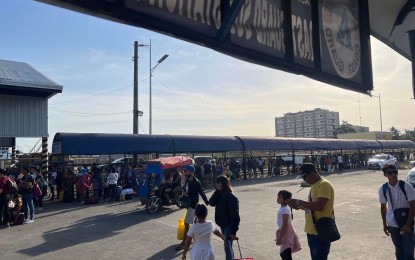 <p><strong>HOLY WEEK TRAVEL</strong>. Passengers bound for Panay Island wait to board vessels at the Bredco port in Bacolod City at around 7 a.m. on Thursday (April 6, 2023). Some 123,691 passengers traveled through various ports across Western Visayas for the Holy Week break from Wednesday afternoon to early Thursday noon, a report from the Philippine Coast Guard (PCG) showed. <em>(Photo courtesy of Coast Guard District-Western Visayas)</em></p>