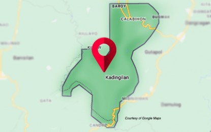 <p>Google map of Kadingilan town, Bukidnon.</p>