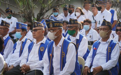 <p><strong>ARAW NG KAGITINGAN.</strong> Post-war veterans join the commemoration of the Araw ng Kagitingan in Zamboanga City on Monday (April 10, 2023). Mayor John Dalipe, the keynote speaker, urged residents of the city to use the freedom that the World War II heroes have fought for "to serve those who are in need." <em>(Photo courtesy of City Hall PIO)</em></p>