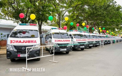 <p><strong>LIFE-SAVING VEHICLES.</strong> Brand-new ambulance units have been distributed to provincial and municipal hospitals across the region to improve local health services. Dr. Rizaldy Piang, chief of BARMM Ministry of Health, says the initiative is funded by the Transitional Development Impact Fund. <em>(Photo courtesy of MOH-BARMM)</em></p>