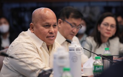 <p><strong>SENATE HEARING</strong>. Senator Ronald “Bato” Dela Rosa chair the Committee on Public Order and Dangerous Drugs’ inquiry into the killing of Negros Oriental Gov. Roel Degamo in this undated photo. Dela Rosa on Thursday (April 27, 2023) said he plans to hold one more hearing to cover the remaining issues involving security personnel, particularly at the local level. <em>(Photo by Senate PRIB)</em></p>