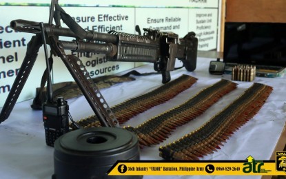 Army seizes NPA machine gun, 300 ammo in Surigao Sur
